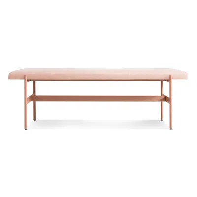Blu Dot Daybench In Blush Leather/blush