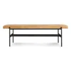 Blu Dot Daybench - Camel Leather / Oblivion In Brown