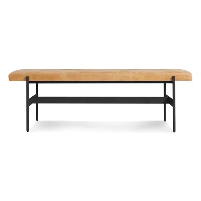 Blu Dot Daybench - Camel Leather / Oblivion In Brown