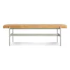 Blu Dot Daybench In Camel Leather/putty