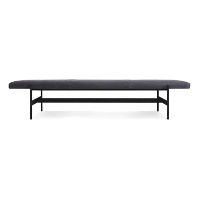 Blu Dot Daybench Jumbo In Ink Leather/oblivion