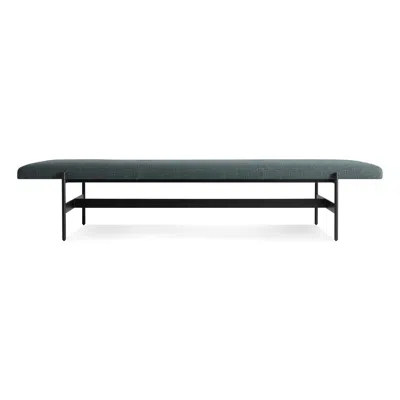 Blu Dot Daybench Jumbo In Maharam Mantle In Parsley/oblivion