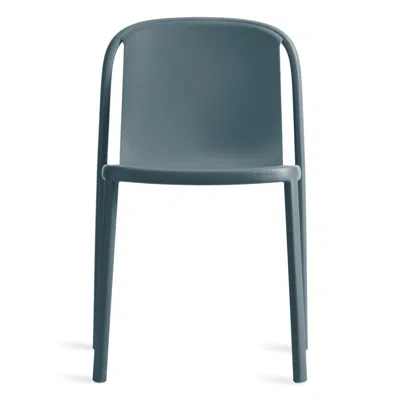 Blu Dot Decade Plastic Chair In Marine Blue