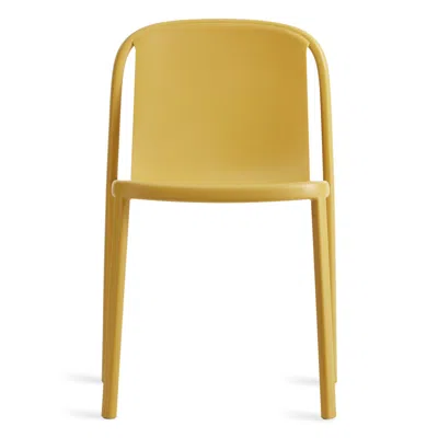 Blu Dot Decade Plastic Chair In Mustard