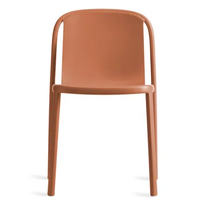 Blu Dot Decade Plastic Chair In Tomato
