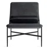 Blu Dot Deep Thoughts Lounge Chair In Ink Leather