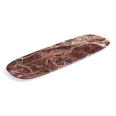 Blu Dot Delicious Large Marble Tray In Burgundy