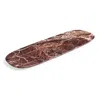 Shop Blu Dot Delicious Large Marble Tray In Cherry Marble