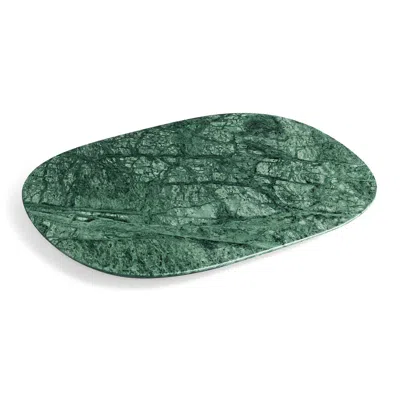 Blu Dot Delicious Medium Marble Tray In Green Marble