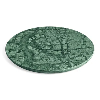 Blu Dot Delicious Small Marble Tray In Green Marble