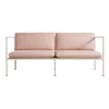 Blu Dot Dog Days Outdoor 2 Seat Sofa In Sunbrella Blush/white