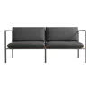Blu Dot Dog Days Outdoor 2 Seat Sofa In Sunbrella Coal/charcoal