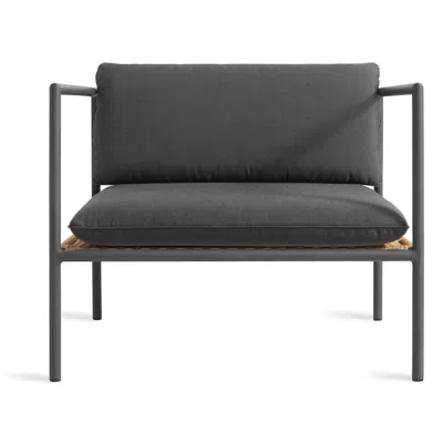 Blu Dot Dog Days Outdoor Lounge Chair - Sunbrella Coal / Charcoal
