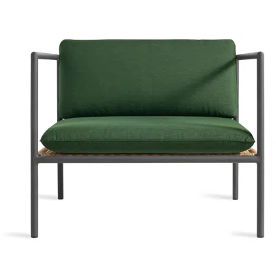 Blu Dot Dog Days Outdoor Lounge Chair - Sunbrella Ivy / Charcoal