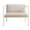 Blu Dot Dog Days Outdoor Lounge Chair In Sunbrella Linen/white