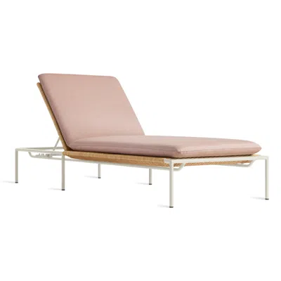 Blu Dot Dog Days Outdoor Sun Lounger - Sunbrella Blush / White