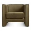 Blu Dot Double Down Lounge Chair In Moss Velvet