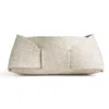 Blu Dot Double Tuck Medium Felt Basket In Heathered Off White