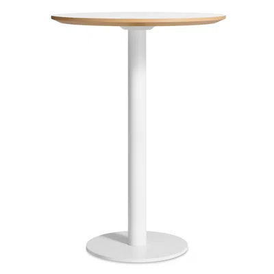 Blu Dot Easy 3" Bar Height Table In White Laminate/white