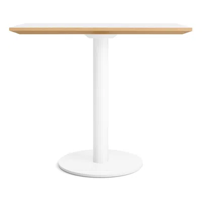 Blu Dot Easy 32" Rectangle Cafe Table In White Laminate/white