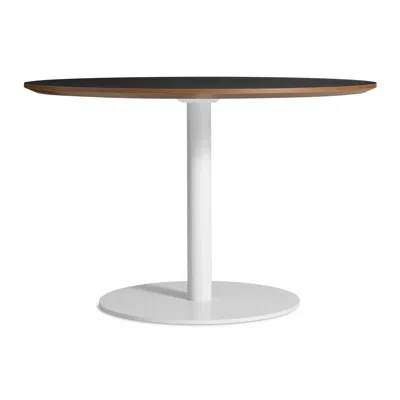 Blu Dot Easy 48" Dining Table In Black Laminate/white