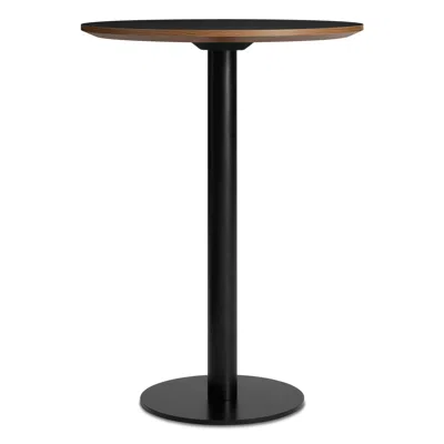 Blu Dot Easy Bar Height Table - 30" Round Bar Height / Black Laminate / Black
