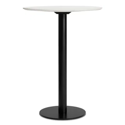 Blu Dot Easy Bar Height Table - 30" Round Bar Height / Marble / Black