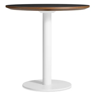 Blu Dot Easy Cafe Table - 30" Round / Black Laminate / White