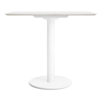 Blu Dot Easy Cafe Table - 30" Round / Marble / White
