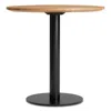 Blu Dot Easy Cafe Table - 30" Round / White Oak / Black