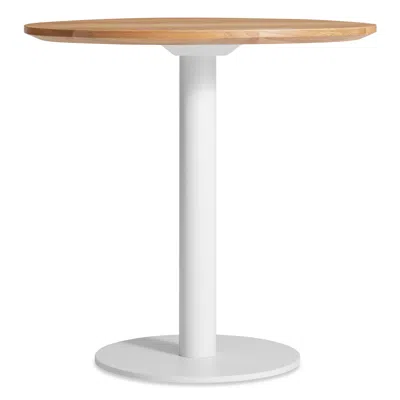 Blu Dot Easy Cafe Table - 30" Round / White Oak / White