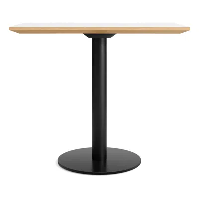 Blu Dot Easy Cafe Table - 32" Rectangle / White Laminate / Black