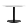 Blu Dot Easy Round Dining Table - 48" Round / Marble / Black