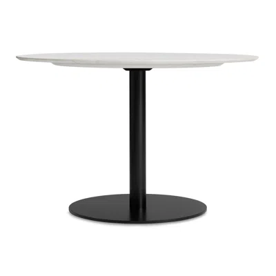 Blu Dot Easy Round Dining Table - 48" Round / Marble / Black