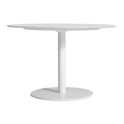 Blu Dot Easy Round Dining Table - 48" Round / Marble / White