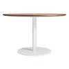 Blu Dot Easy Round Dining Table - 48" Round / Walnut / White
