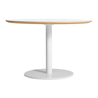 Blu Dot Easy Round Dining Table - 48" Round / White Laminate / White