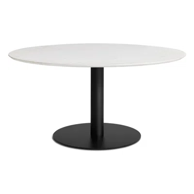 Blu Dot Easy Round Dining Table - 60" Round / Marble / Black