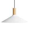 Blu Dot Emblem Large Pendant Light In White/white Oak
