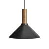 Blu Dot Emblem Medium Pendant Light - Black / Walnut
