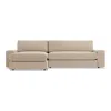 Blu Dot Esker Right Sofa W/ Left Chaise In Kelso Camel