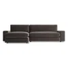 Blu Dot Esker Sofa W/ Left Chaise In Storm Velvet