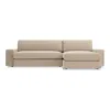 Blu Dot Esker Sofa W/ Right Chaise In Kelso Camel