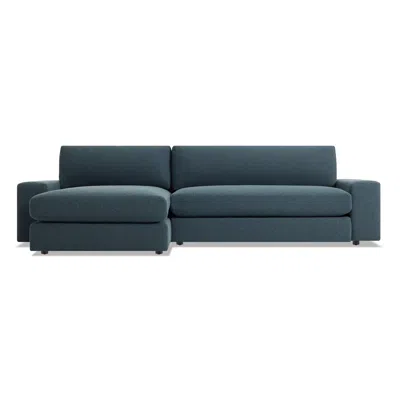 Blu Dot Esker Sofa With Chaise - Kelso Blue / Left