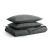 Blu Dot Ester Linen Quilt Set In Charcoal
