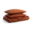 Blu Dot Ester Linen Quilt Set In Tomato