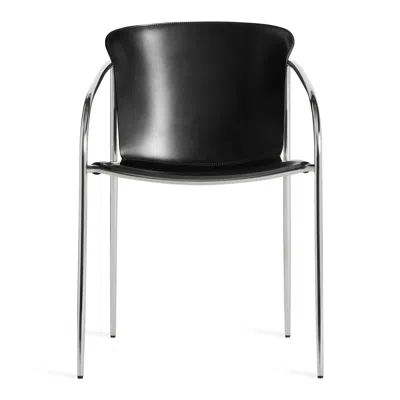 Blu Dot Farrier Dining Chair - Black Leather