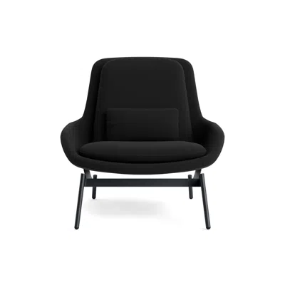 Blu Dot Field Lounge Chair - Maharam Meld In Panda In Black