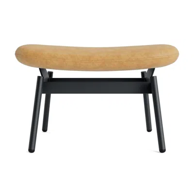 Blu Dot Field Ottoman - Camel Leather In Brown