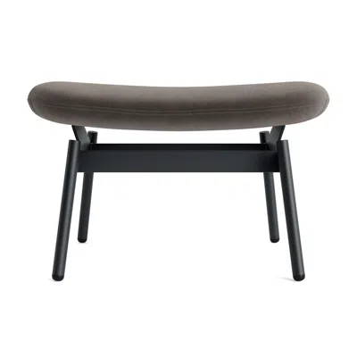 Blu Dot Field Ottoman - Storm Velvet In Gray